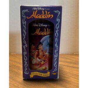 Disney Aladdin Plastic Tumbler Burger King Collector Series Original Box VTG 90s